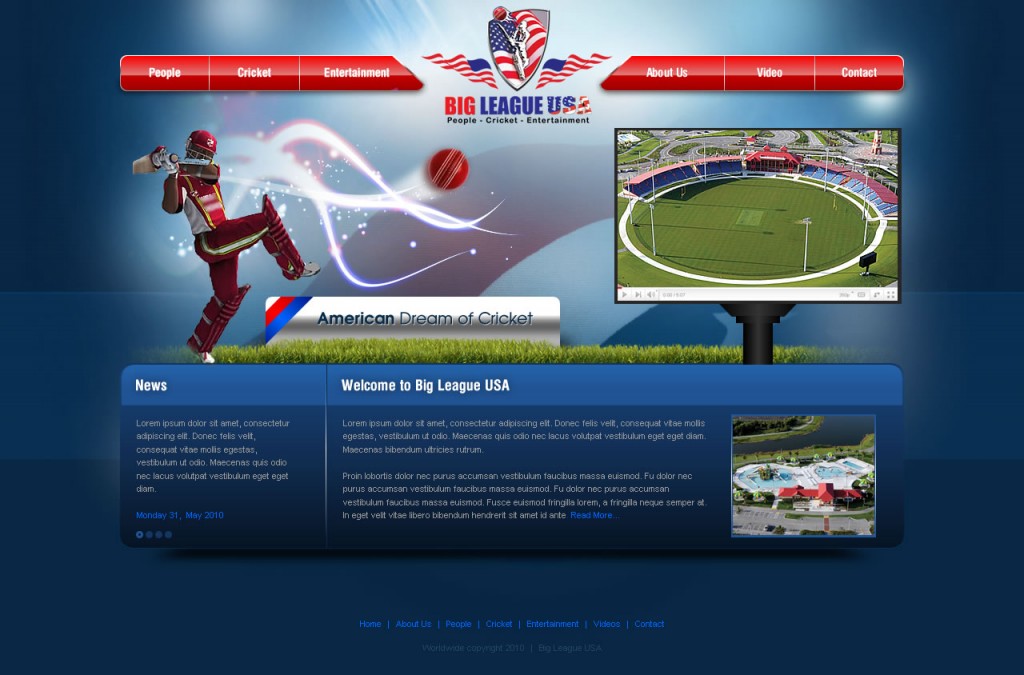 Big League USA – Website Design