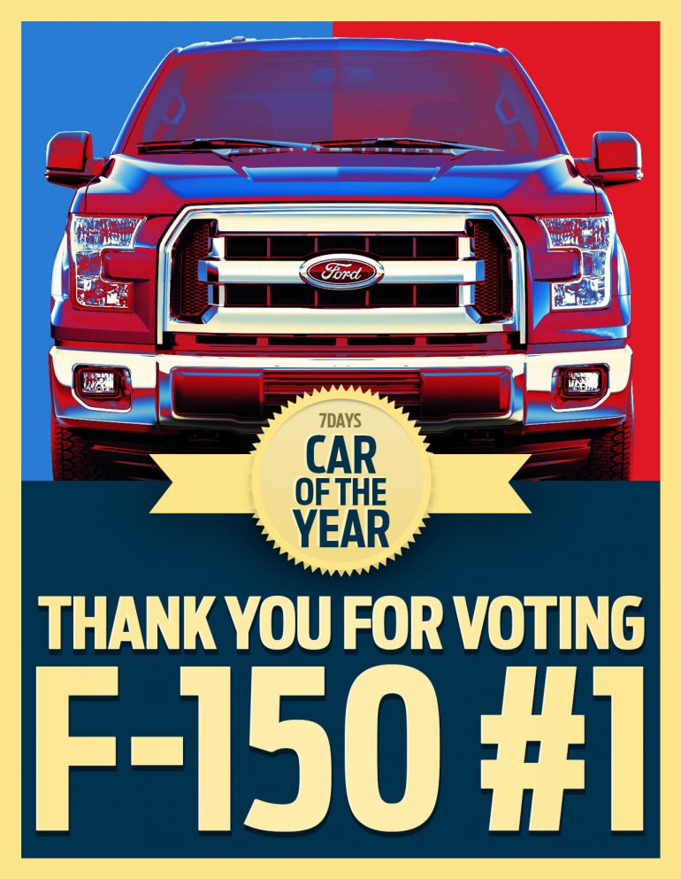 Ford F-150 7Days Magazine Car of the year award