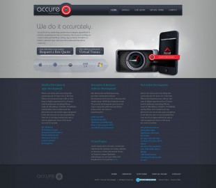 AccureTech-2011 Website design