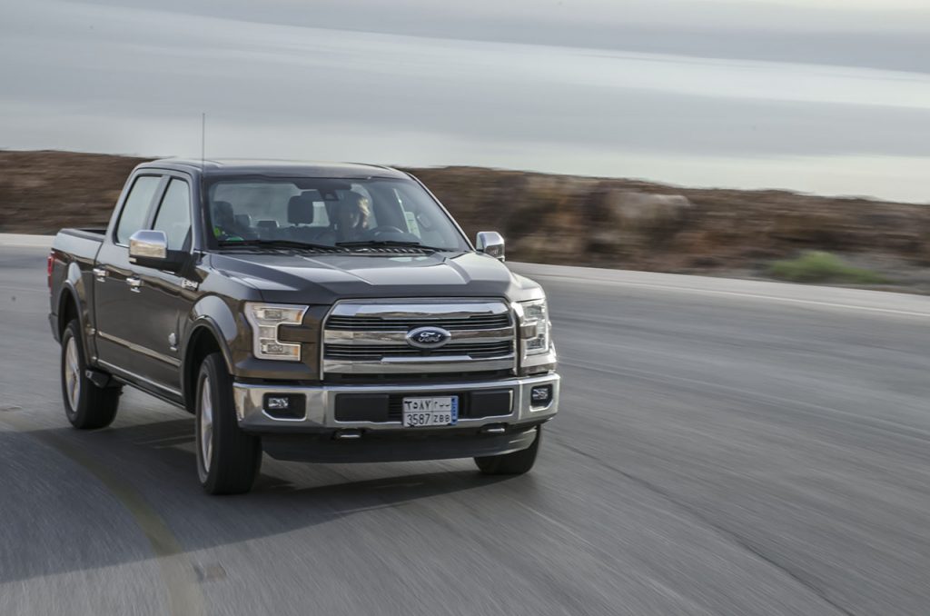 Ford follows path of T.E. Lawrence - Ford F-150 Dead Sea Jordan